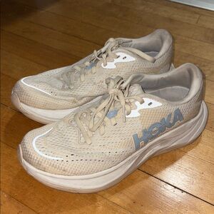 Hoka Light Tan Rincon Running Shoes